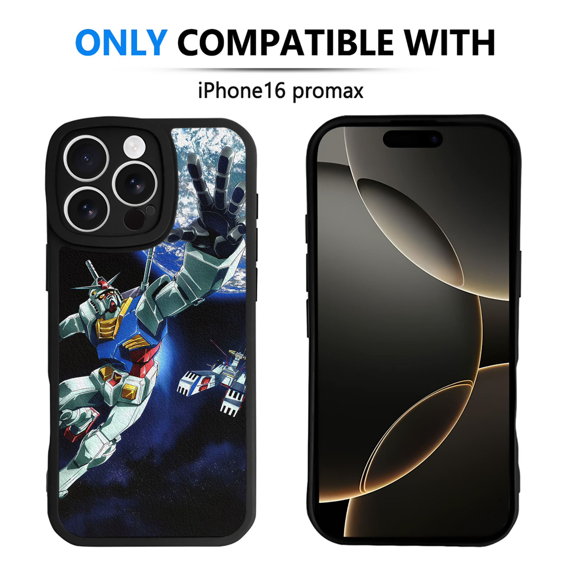 （画像用） 機動戦士ガンダム Mobile Suit Gundam 【iPhone 16シリーズ対応】シリコンスマホケース（レザー調） 材質：シリコン